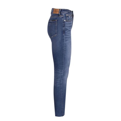 Womens Mid Blue CKJ 010 High Rise Skinny Jeans 74567 by Calvin Klein from Hurleys