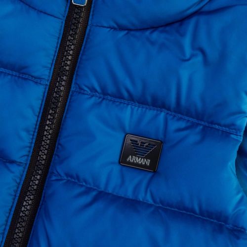 Boys Blue Down Filled Gilet 62429 by Armani Junior from Hurleys