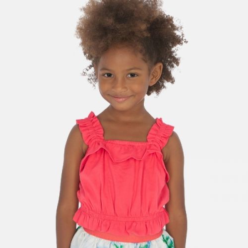 Girls Watermelon Ruffle Vest Top 58324 by Mayoral from Hurleys