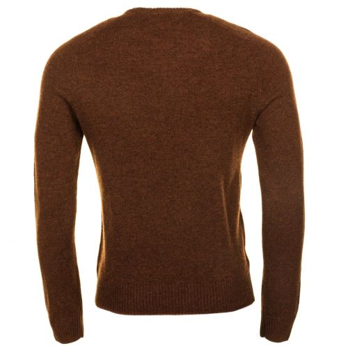 Mens Cappuccino Lambswool Crew Knitted Jumper 61622 by Original Penguin from Hurleys