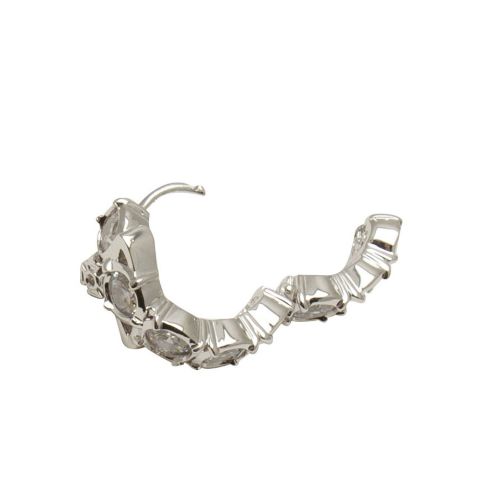 Womens Silver/White Marceline Hoop Earrings 76882 by Vivienne Westwood from Hurleys