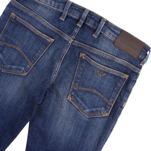 Boys Blue Wash J06 Slim Fit Jeans 77620 by Emporio Armani from Hurleys