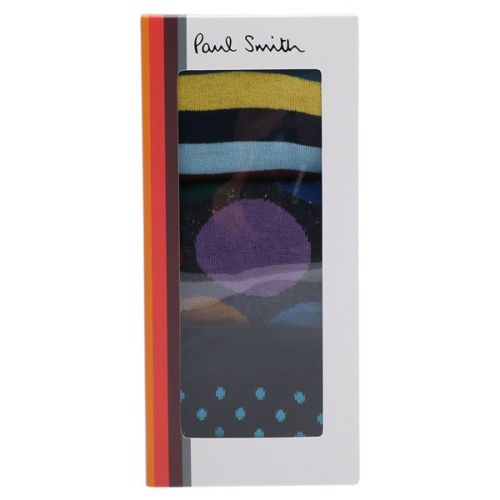 Mens Navy 3 Pack Socks 110094 by PS Paul Smith from Hurleys