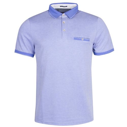 Mens Brigth Blue Cagey Soft Touch S/s Polo Shirt 23731 by Ted Baker from Hurleys