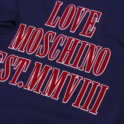 Mens Electric Blue Est. 2008 Regular Fit S/s T Shirt 43122 by Love Moschino from Hurleys