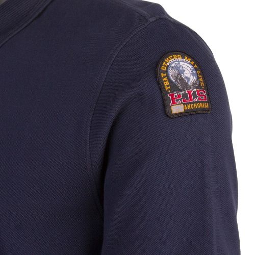 Mens Navy Patch Arm S/s Polo Shirt 53917 by Parajumpers from Hurleys