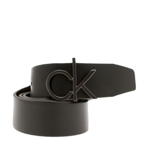 Womens Black CK Logo Reversible Belt 34573 by Calvin Klein from Hurleys