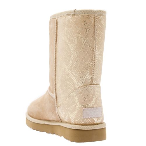 Womens Gold Classic Short Metallic Snake Boots 34857 by UGG from Hurleys