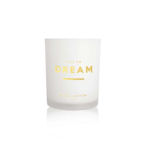 Live To Dream White Orchid & Soft Cotton Candle 80359 by Katie Loxton from Hurleys