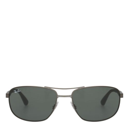 Mens Matte Gunmetal/Green RB3528 Sunglasses