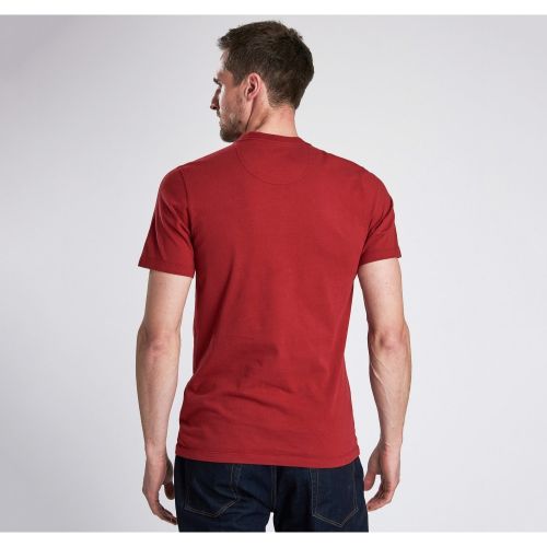 Steve McQueen™ Collection Mens Washed Red Collection Stand & Ride S/s T Shirt 46451 by Barbour from Hurleys