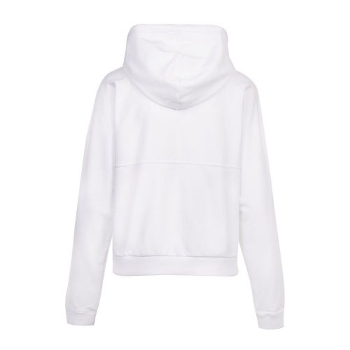 Womens Bright White Cropped Monogram Hoodie 90808 by Calvin Klein from Hurleys