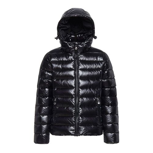 Girls Black Spoutnic Shiny Hooded Jacket 97200 by Pyrenex from Hurleys