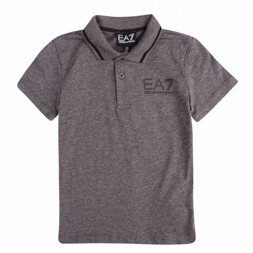 Boys Grey Tipped Logo S/s Polo Shirt 48158 by EA7 from Hurleys
