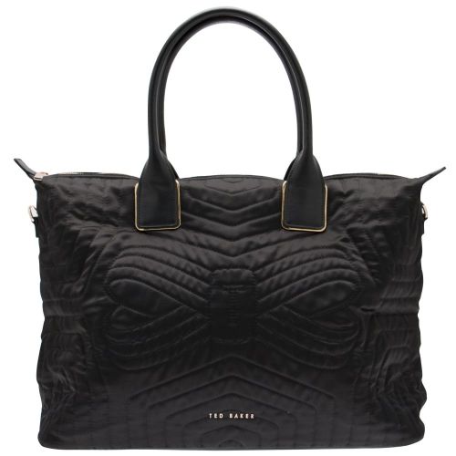 Womens Black Agaria Quilted Bow Large Holdall Bag 22847 by Ted Baker from Hurleys