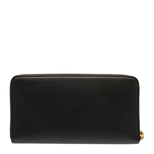 Womens Black Smooth Logo Zip Around Purse 79557 by Love Moschino from Hurleys