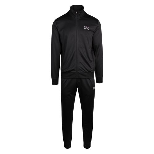 Mens Black Core ID Poly Funnel Zip Tracksuit 57443 by EA7 from Hurleys