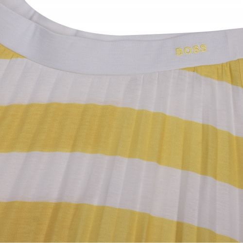 Casual Womens Yellow Trena Stripe Midi Skirt 56860 by BOSS from Hurleys