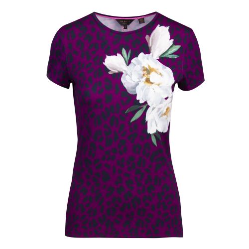 Womens Purple Mayai Wilderness Fitted S/s T Shirt 54915 by Ted Baker from Hurleys
