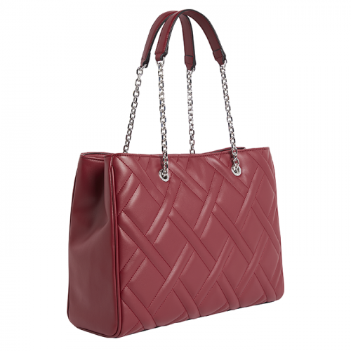 Womens Red Currant Quilted Medium Tote Bag 95306 by Calvin Klein from Hurleys