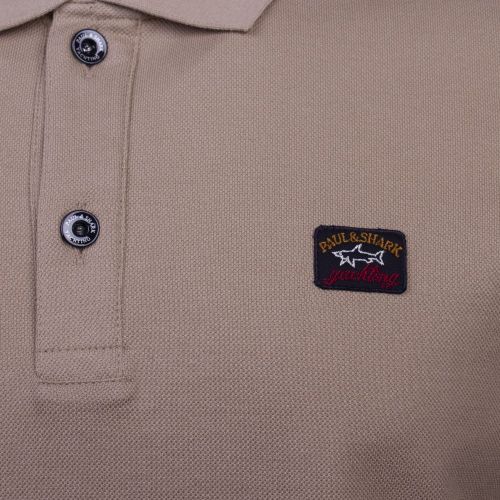 Mens Beige Classic Logo Custom Fit S/s Polo Shirt 92306 by Paul And Shark from Hurleys