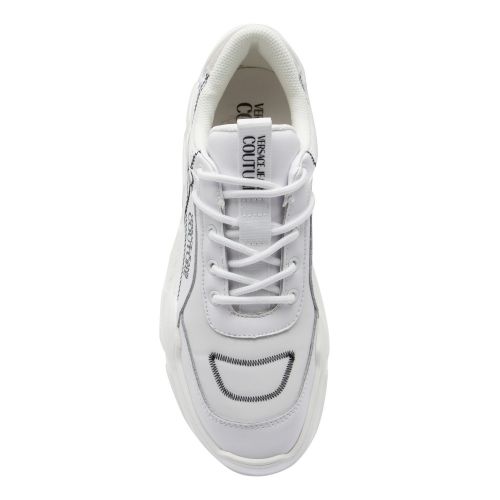 Womens White Branded Chunky Speed Trainers 51087 by Versace Jeans Couture from Hurleys