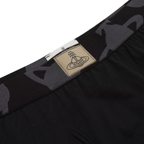 Mens Black Logo Waistband Boxers 79434 by Vivienne Westwood from Hurleys