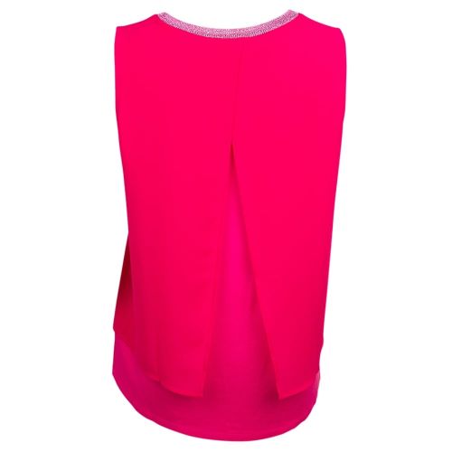 Womens Bright Pink Topia Trim Top 9433 by BOSS from Hurleys