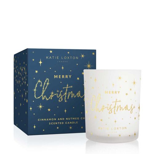 Merry Christmas Cinnamon & Nutmeg Chai Candle 80364 by Katie Loxton from Hurleys