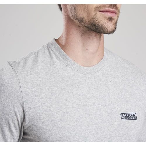 Mens Grey Marl International Small Logo S/s T Shirt 64691 by Barbour International from Hurleys