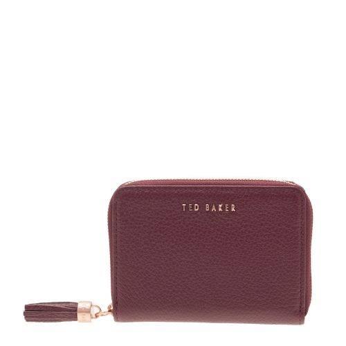 Womens Maroon Sabel Tassel Zip Around Small Purse 30187 by Ted Baker from Hurleys