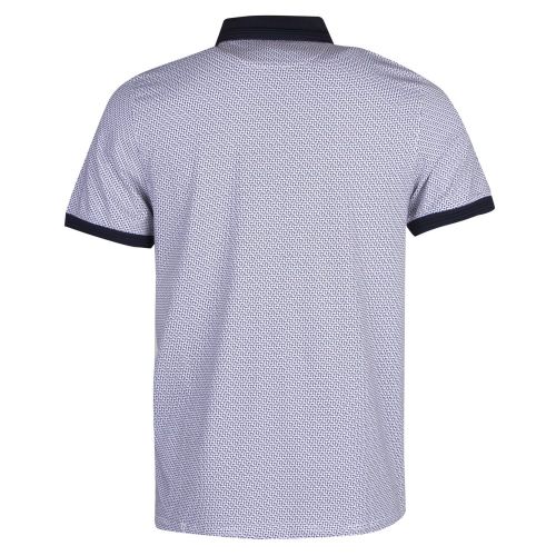Mens Navy Sloughi Geo S/s Polo Shirt 23727 by Ted Baker from Hurleys