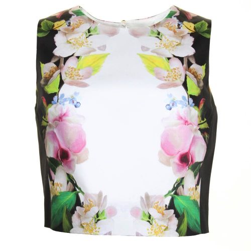 Womens Black Diivine Forget Me Not Crop Top 54186 by Ted Baker from Hurleys