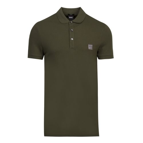 Casual Mens Khaki Passenger Slim Fit S/s Polo Shirt 45060 by BOSS from Hurleys