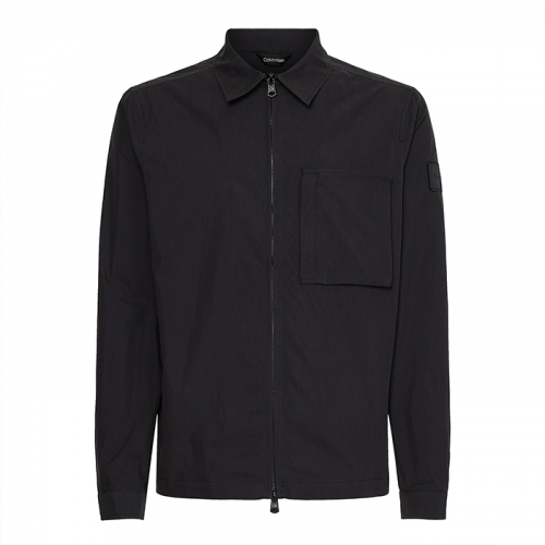 Mens Black Light Pocket Zip Overshirt 94845 by Calvin Klein from Hurleys