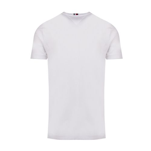 Mens White Logo Chest Stripe S/s T Shirt 52815 by Tommy Hilfiger from Hurleys