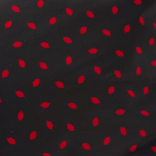 Womens Navy & Red Mini Lip Print Cosmetic bag 72844 by Lulu Guinness from Hurleys