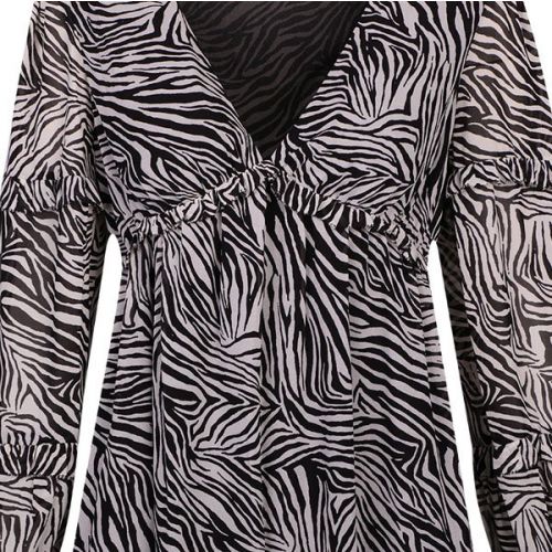 Michael Kors Dress Womens Multi Zebra Mini 