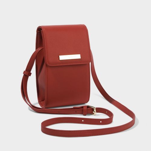 Womens Red Taylor Phone Crossbody Bag 94747 by Katie Loxton from Hurleys