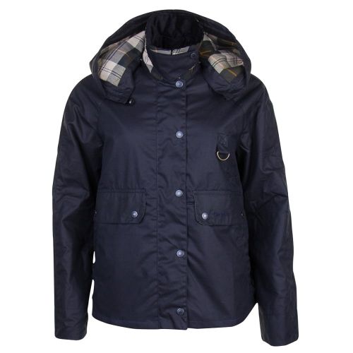 Heritage Womens Navy Summer Spey Waxed Jacket 71665 by Barbour from Hurleys