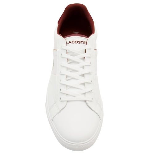 Mens White Fairlead Trainers 14352 by Lacoste from Hurleys