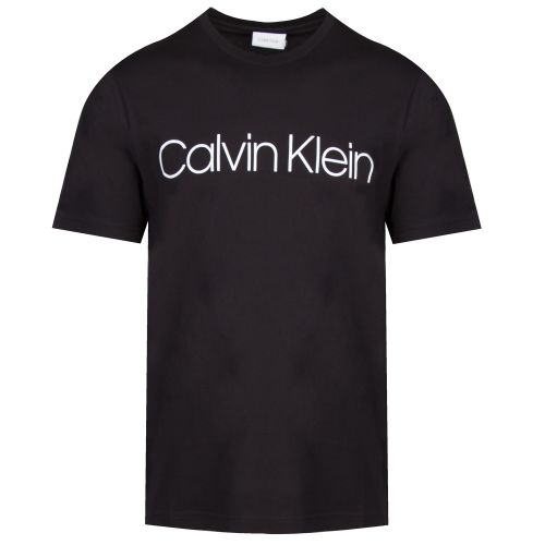 Mens Perfect Black Branded Chest S/s T Shirt 38881 by Calvin Klein from Hurleys