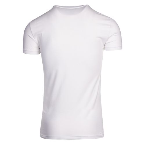 Mens White Chest Logo Slim Fit S/s T Shirt 37268 by Emporio Armani Bodywear from Hurleys