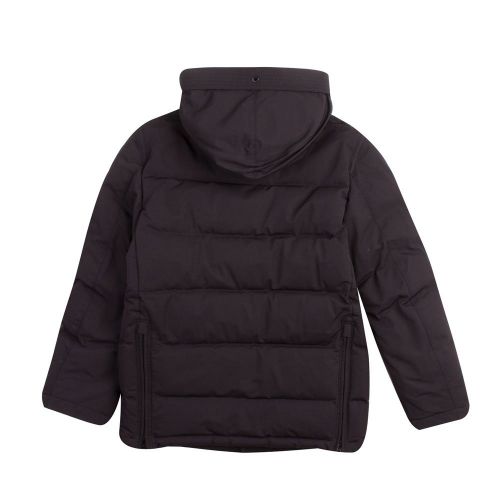 Boys Black Marcus Hooded Coat 81366 by Parajumpers from Hurleys