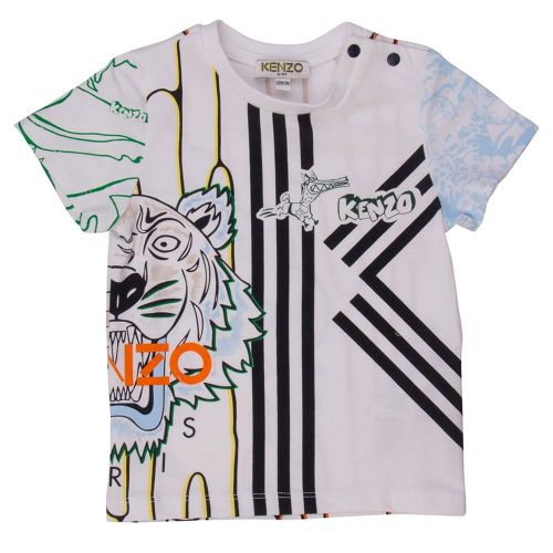 Baby White Boubou S/s Tee Shirt 71045 by Kenzo from Hurleys