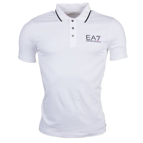 Mens White Train Core ID S/s Polo Shirt 6924 by EA7 from Hurleys