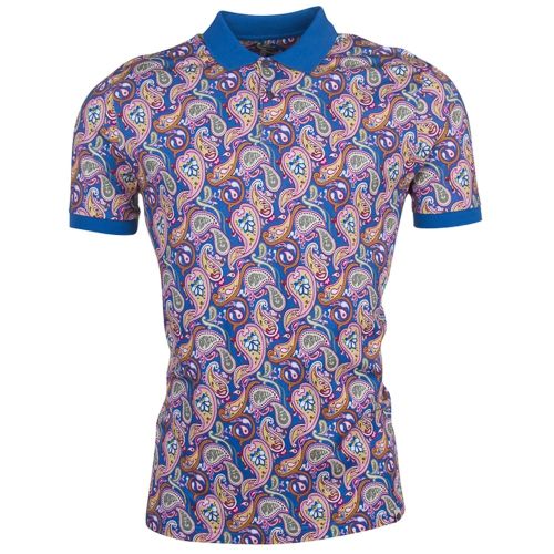 Mens Paisley S/s Polo Shirt 72402 by Pretty Green from Hurleys