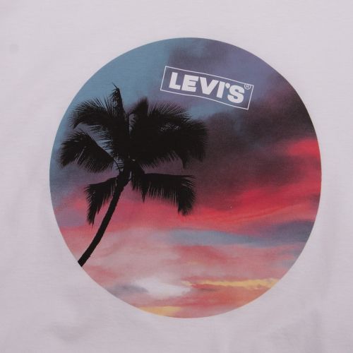 Womens White Graphic Palm Tree S/s T Shirt 57837 by Levi's from Hurleys