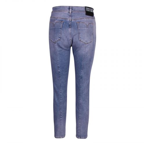 Womens Blue Overdyed Skinny Fit Jeans 84597 by Versace Jeans Couture from Hurleys
