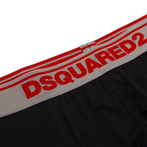 Dsquared2  Trunks Mens Black Twin Pack